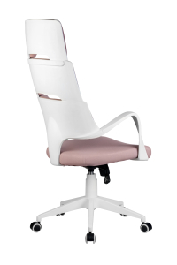 Кресло RCH Sakura белый пластик, розовая ткань  (4)